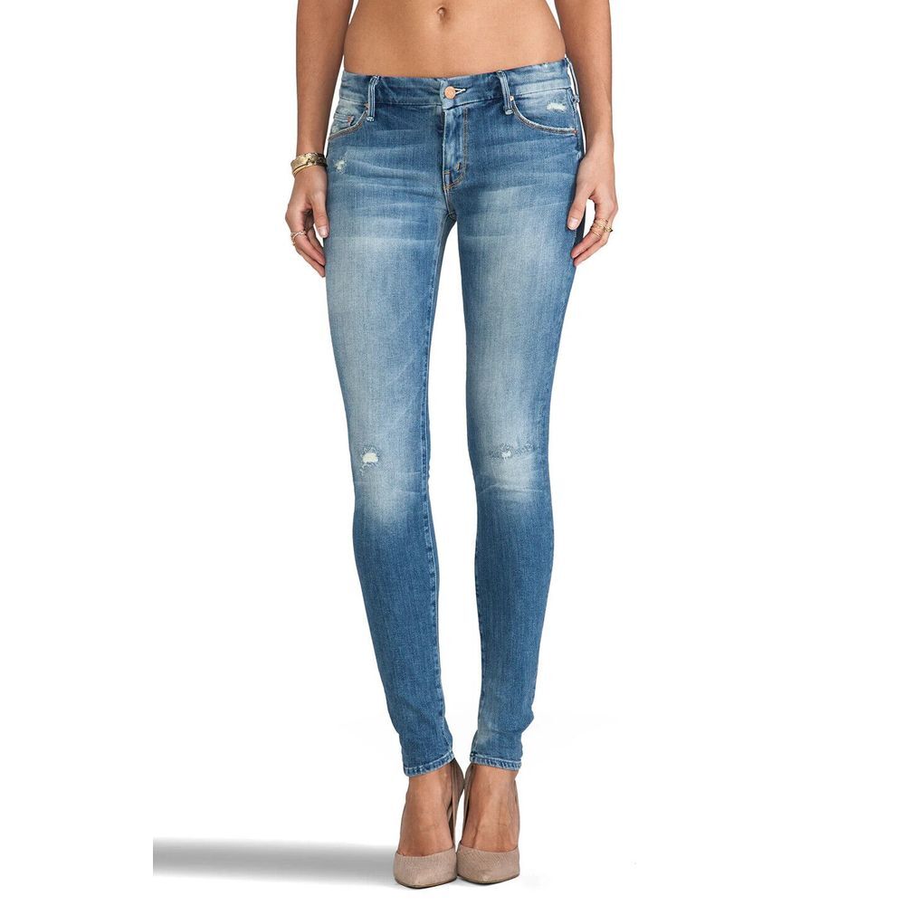 MOTHER The Looker Jeans Women 25 in Whole Lotta Trouble Intentional Fading $200